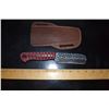 Image 1 : Hand Forged Damascus Steele Knife w/ Leather Sheath