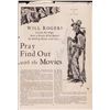 Image 1 : Will Rogers signed vintage ad