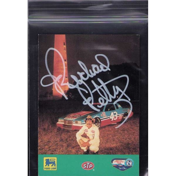 Richard Petty signed card
