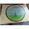 Image 2 : Painted Wooden Storage Box w/Asst. Linens