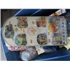 Image 4 : Tub w/Asst. Toy Figurines, Zoo Review Pinball