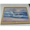 Image 1 : Framed Oil On Canvas Artist Signed Sea Scape