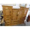Image 1 : Large Oak Louver Style Dresser
