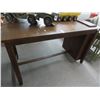 Image 1 : Teak Style High Top Work Table