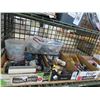 Image 1 : Bins w/Hand Tools, Hardware, Wire, Supplies