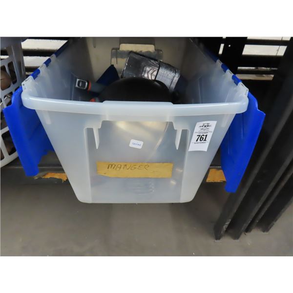Tote w/Cooking Supplies and Utensils