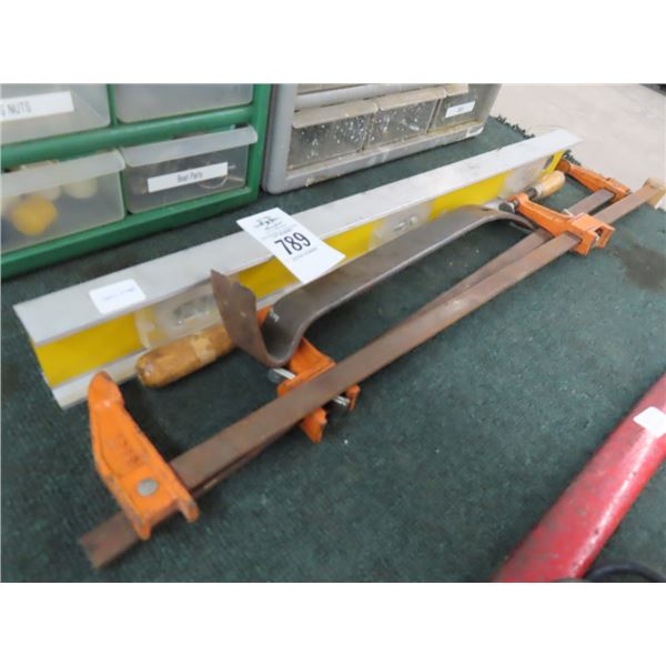 Wood Clamps, Level, Pry Bar