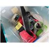 Image 2 : Tote w/Large Scrappers, Masonary Tools, Tape, Supplies