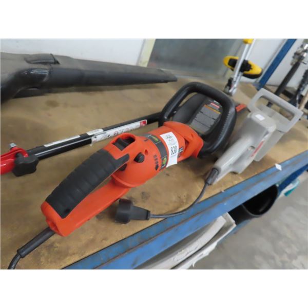 Electric Hedge Trimmers, Pole Saw Attachment