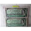 Image 1 : CANADA SET OF CENTENNIAL SEQUENTIAL SERIAL NUMBER $1 BILLS