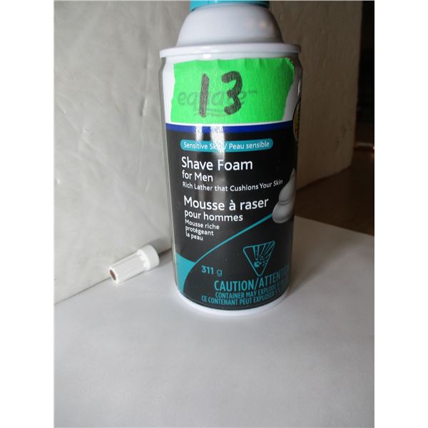 NEW:  MEN'S EQUATE SHAVING FOAM (311G) - CAN