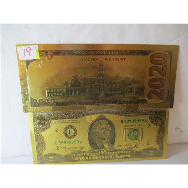 2020 USA GOLD SHIELD BANK NOTE SET (NOT LEGAL TENDER)