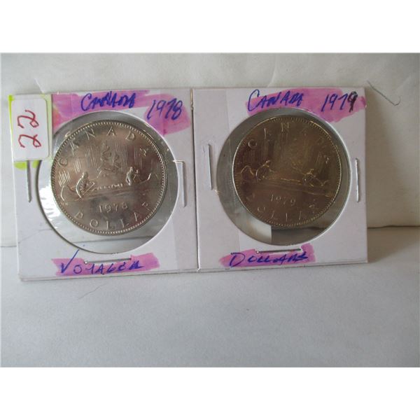 1978 - 1979 CANADA VOYAGER DOLLAR SET