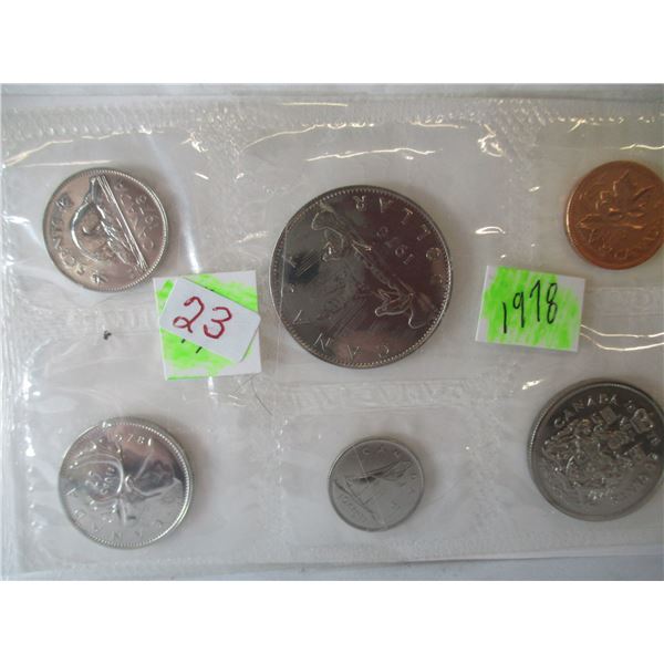 1978 PROOF CANADA MINT SEALED COIN SET