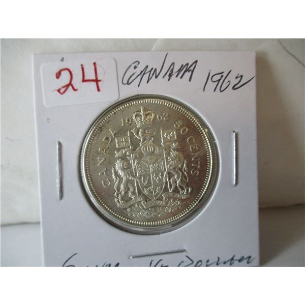 1962 CANADA SIVLER HALF DOLLAR
