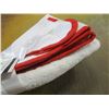 Image 3 : NEW:  3 PIECE HEAVY TOWEL SET (RED & WHITE)