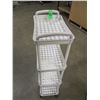Image 4 : WHITE 4 SHELF ROLLING UNIT