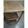 Image 1 : WOOD 3 SHELF TABLE
