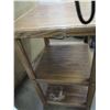 Image 3 : WOOD 3 SHELF TABLE