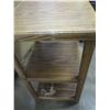 Image 4 : WOOD 3 SHELF TABLE