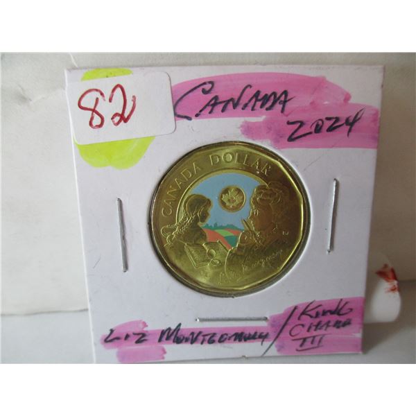2024 LIZ MONTGOMERY KING CHARLES III PROOF DOLLAR