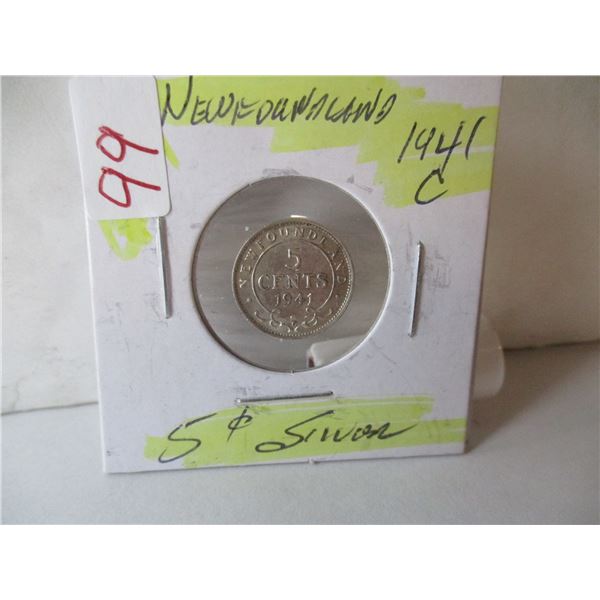 1941C NEWFOUNDLAND SILVER DIME