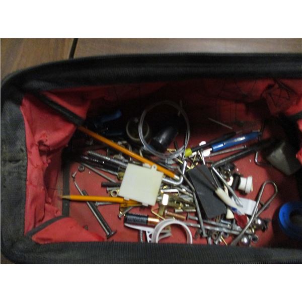 RED BAG C/W ASSORTED TOOLS