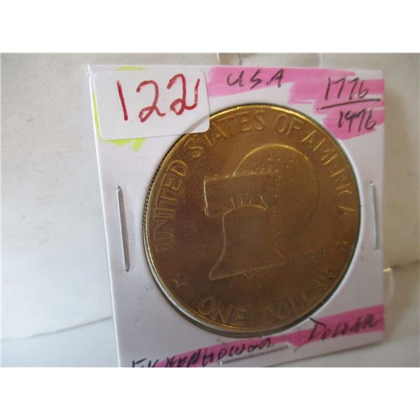 1776 - 1976 USA LIBERTY EISHENHOWER LEGAL TENDER DOLLAR