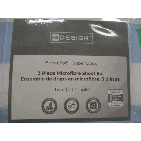 NEW:  3 PIECE SHEET SET (TWIN SIZE)
