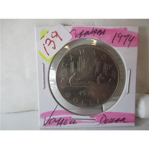 1979 UNCIRCULATED CANADA VOYAGER DOLLAR
