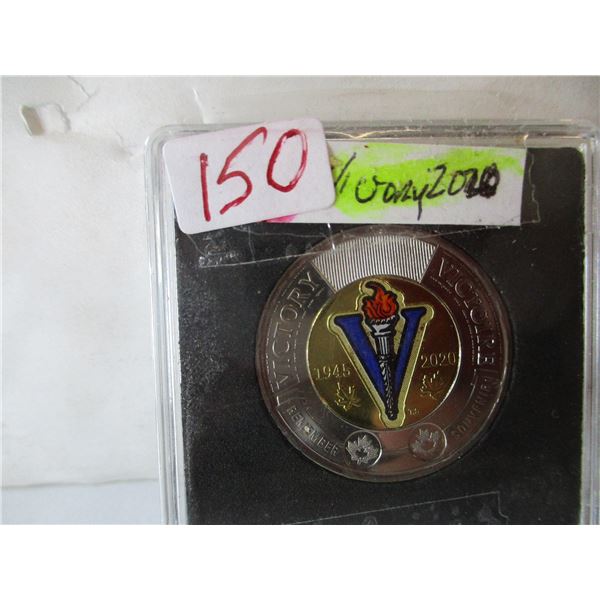 1945 - 2020 CANADA WORLD WAR VICTORY TOONIE