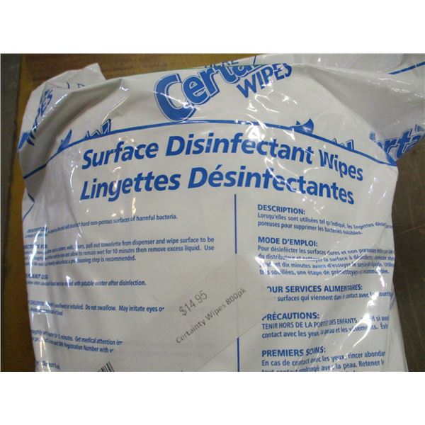 FREIGHT DAMAGE (AS IS):  HAND WIPES - PER LARGE BAG