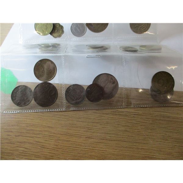 STOCK SHEET OF OVER 25 WORLD COLLECTABLE COINS