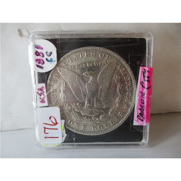 1881 CARSON CITY USA SILVER DOLLAR (NOT TESTED - AS IS)