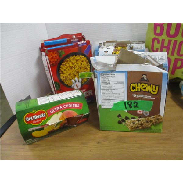 FREIGHT DAMAGE (AS IS):  BOX C/W ASSORTED FOOD PRODUCTS