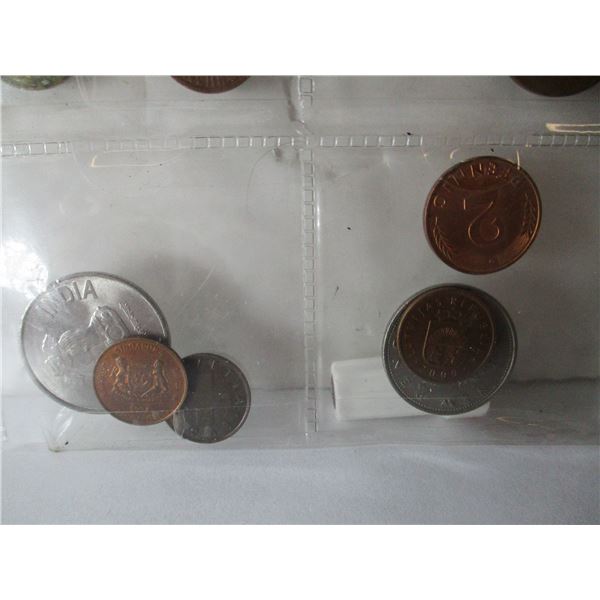 STOCK SHEET OF WORLD COLLECTABLE COINS