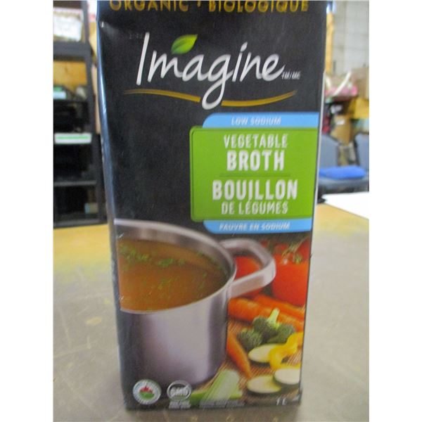 FREIGHT DAMAGE (AS IS):  ORGANIC VEGETABLE BROTH (1L) - CARTON