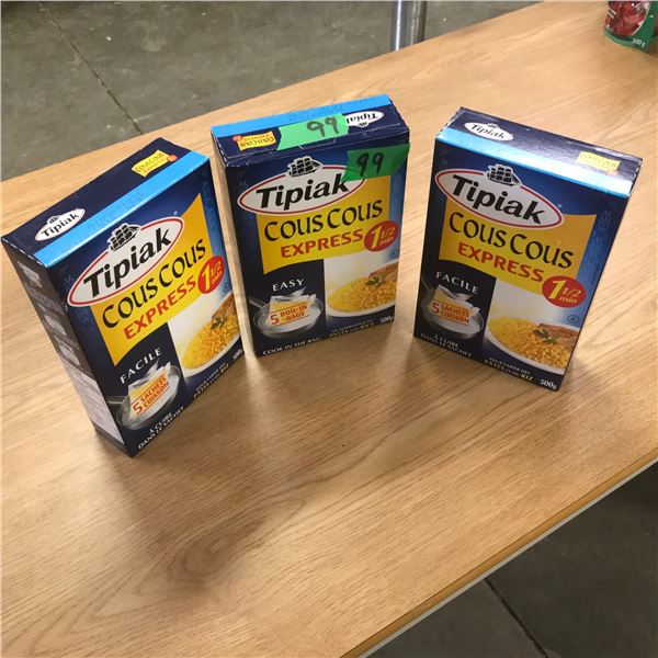 FREIGHT DAMAGE (AS IS):  TIPIAK COUSCOUS EXPRESS (500G) - 3 BOXES