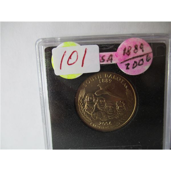 1889 - 2006 PROOF USA SOUTH DAKOTA LIBERTY QUARTER