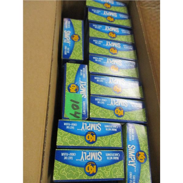 FREIGHT DAMAGE (AS IS):  KRAFT DINNER SIMPLY CAULIFLOWER & CHEESE (12) - BOX