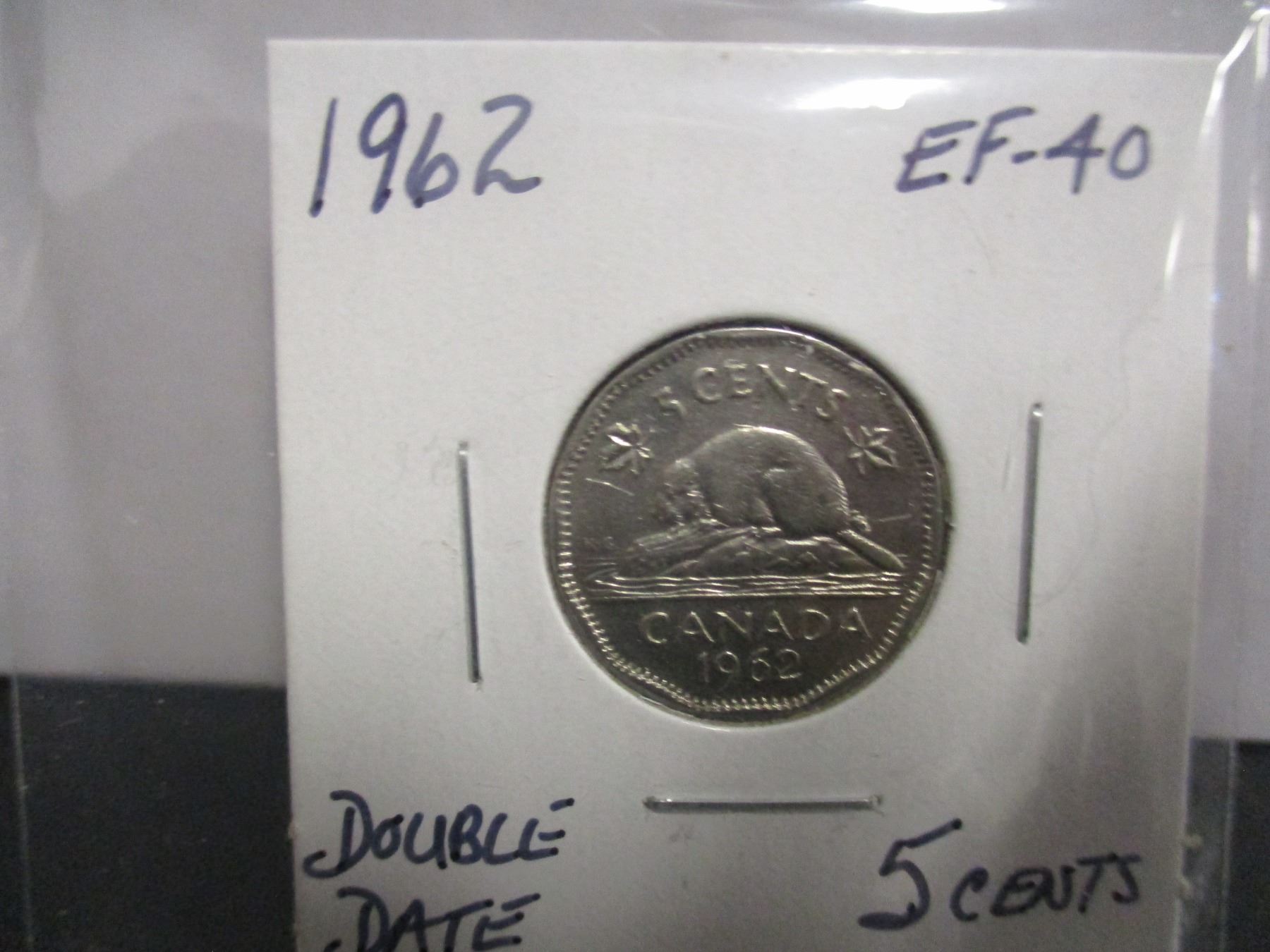 1962 DOUBLE DATE FIVE CENT