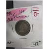 Image 1 : 1896 VICTORIAN FINE NEWFOUNDLAND SILVER DIME