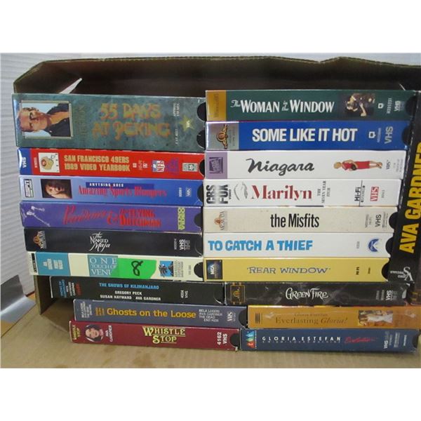 ESTATE:  FLAT C/W ASSORTED VHS MOVIES