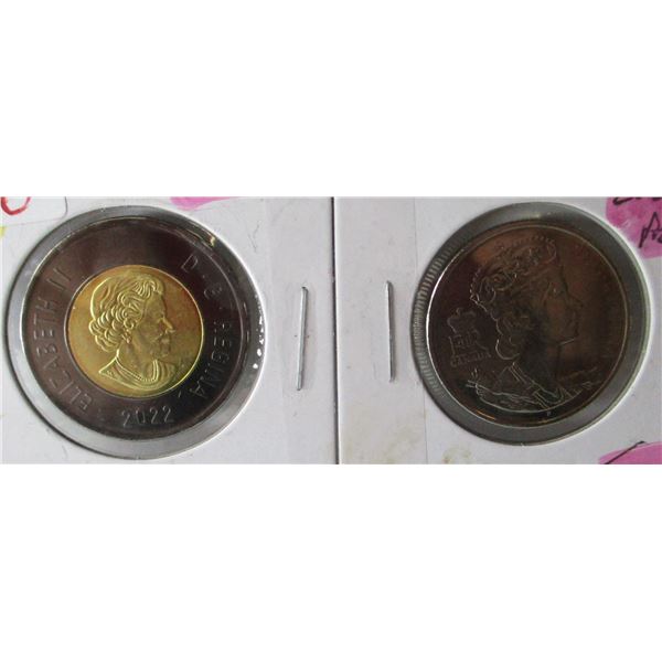 2022 MEMORY OF QUEEN ELIZABETH II & 1952 - 2022 PROOF HALF DOLLAR SET