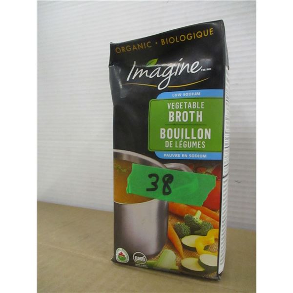 FREIGHT DAMAGE (AS IS):  VEGETABLE BROTH (1L) - CARTON