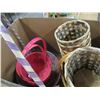 Image 2 : ESTATE:  BOX C/W ASSORTED BASKETS
