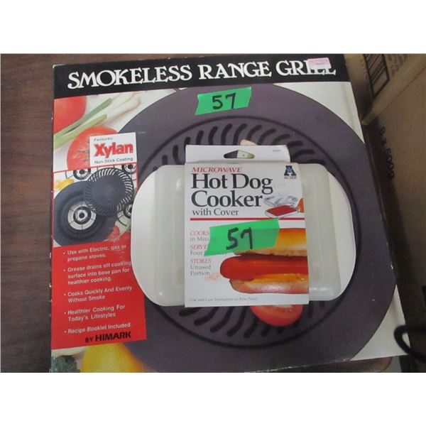 ESTATE:  SMOKELESS RANGE GRILL & HOT DOG COOKER IN ORIGINAL BOXES