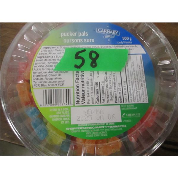NEW:  PUCKER PALS CANDY (500G) - TUB