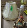 Image 2 : ESTATE/COLLECTABLE:  GOEBEL GIRL LAMP C/W SHADE