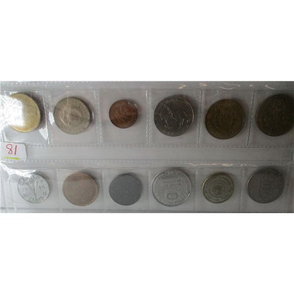 DOUBLE STOCK ROW OF WORLD COLLECTABLE COINS